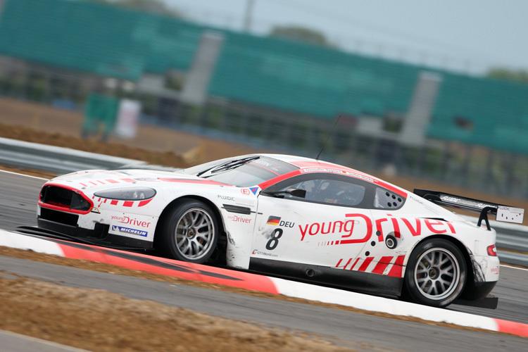 Young Driver Aston Martin in Silverstone