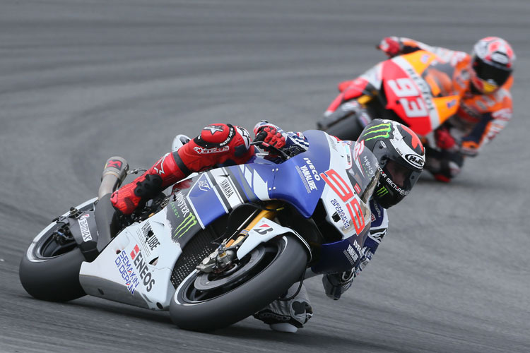 Jorge Lorenzo im ersten Laguna-Seca-Training vor Márquez