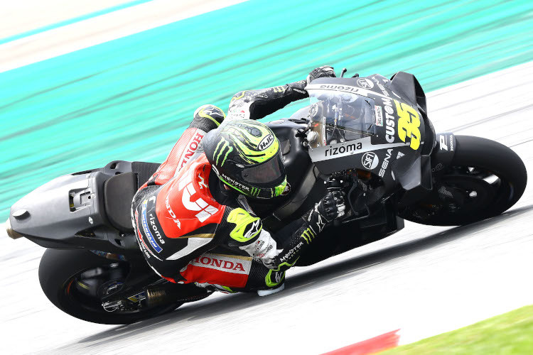 Der 34-jährige Cal Crutchlow war am Samstag in Sepang viel beschäftigt