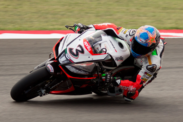 Max Biaggi bei Testfahrten in Misano