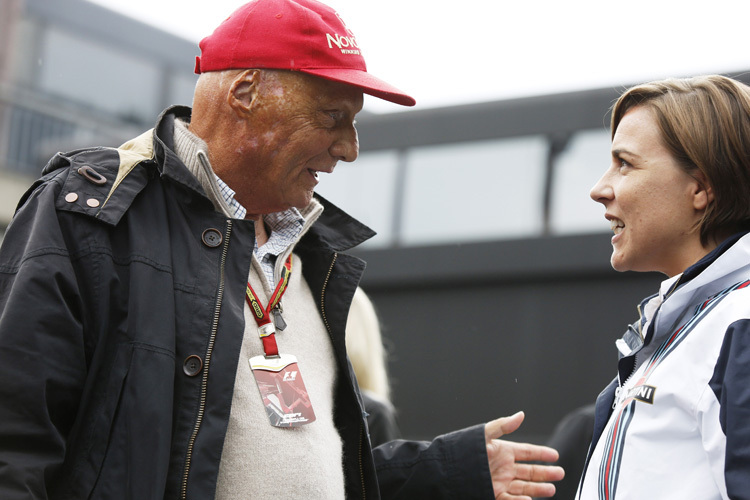 Claire Williams mit Niki Lauda