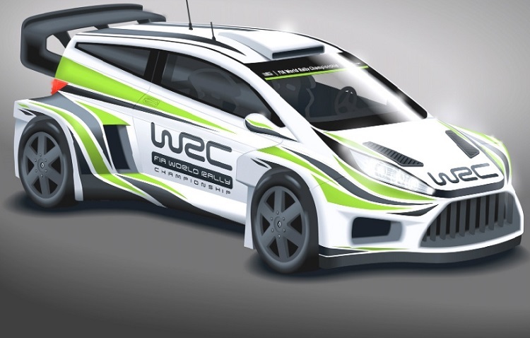 Eine Studie des World Rally Cars nach den Richtlinien 2017