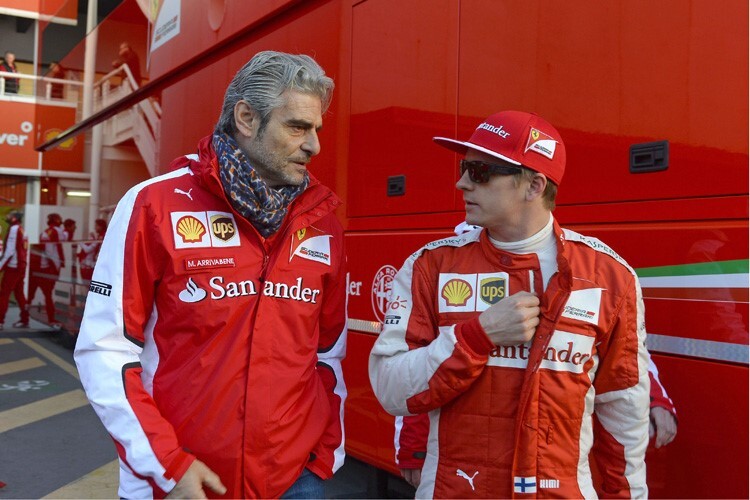 Maurizio Arrivabene mit Kimi Räikkönen