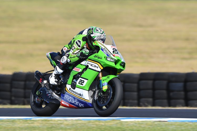 Kawasaki-Pilot Alex Lowes fuhr im FP2 Streckenrekord