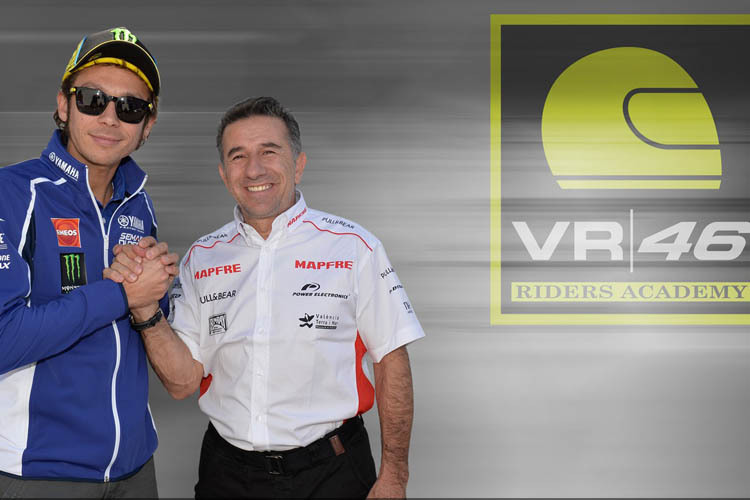 Weltmeisterliche Partnerschaft: Valentino Rossi schickt die besten VR46-Talente künftig zu Jorge Martinez