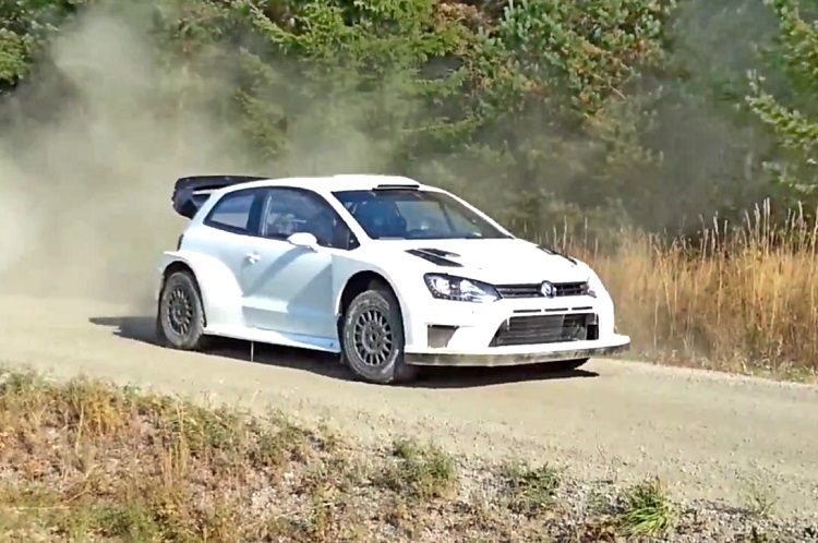 Der VW Polo R WRC 2017 beim Test