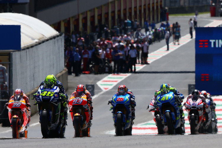 Das MotoGP-Feld in Mugello: Viele Plätze neu besetzt