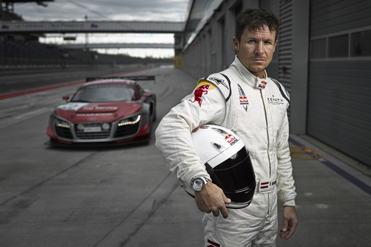 Baumgartner bei Tests mit dem Audi auf dem Lausitzring