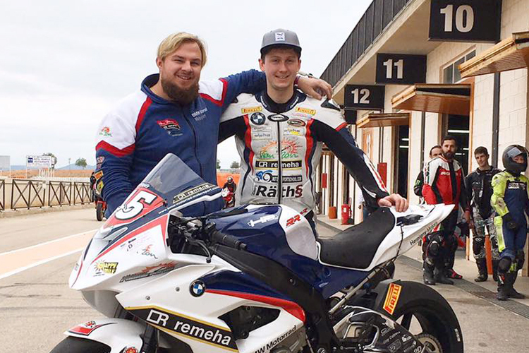 Jan Bühn (li.) mit Mechaniker Tobias Tettweiler