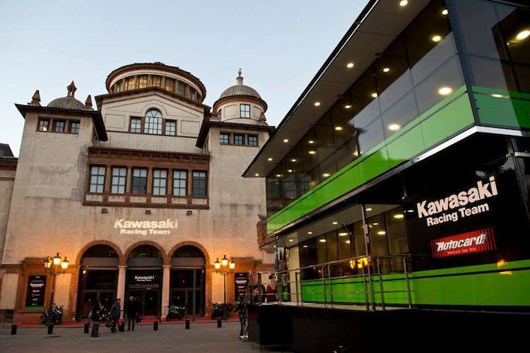 Das Theater Mercat de les Flors in Barcelona war Schauplatz der Kawasaki Teampräsentation