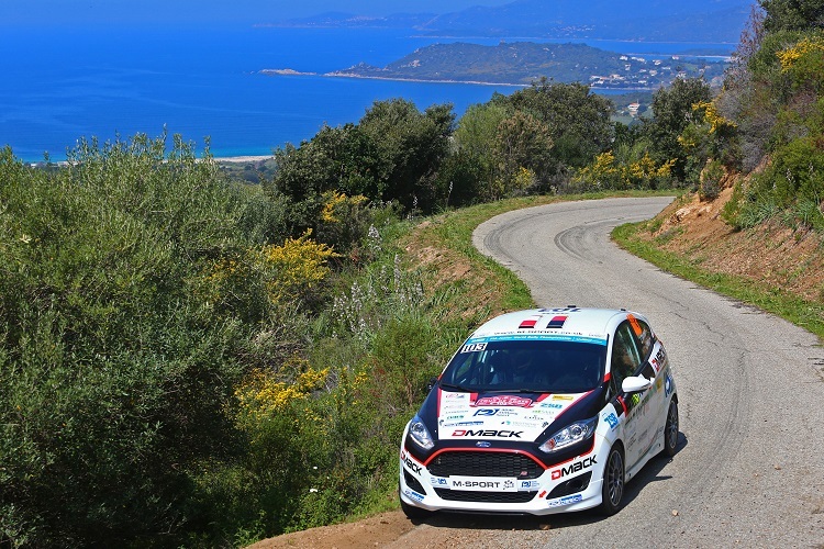 Julius Tannert bei der Rallye Korsika 2017