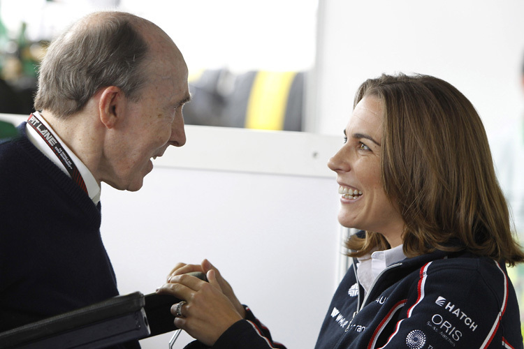 Frank Williams mit seiner Tochter Claire