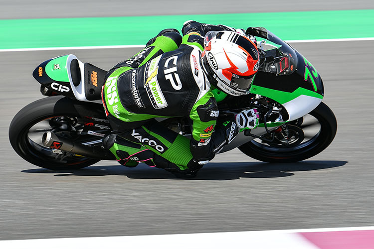 Max Kofler auf der KTM des CIP Green Power Teams