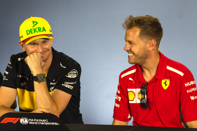 Nico Hülkenberg und Sebastian Vettel