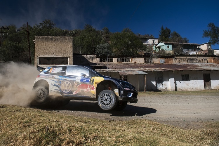 Sébastien Ogier musste in Mexiko als erstes Fahrzeug auf die Pisten (Red Bull)