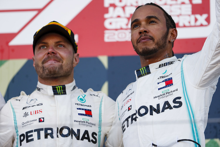 Lewis Hamilton und Valtteri Bottas