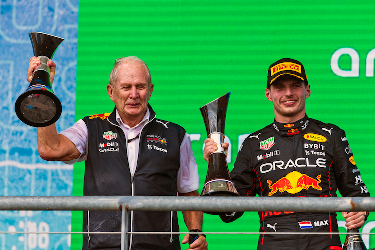 Dr. Helmut Marko und Max Verstappen