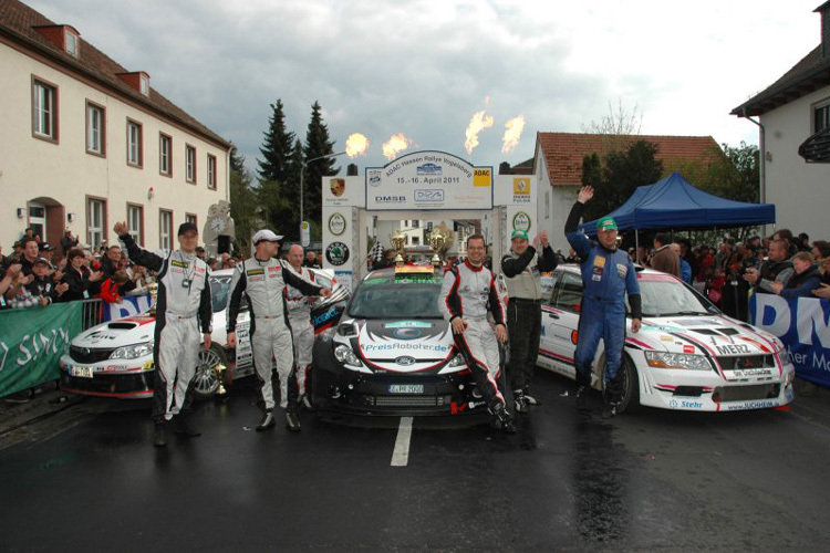 Ziel der Hessen-Rallye in Schlitz