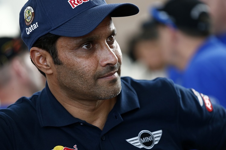 Nasser Al-Attiyah freut sich über seinen Auftaktsieg