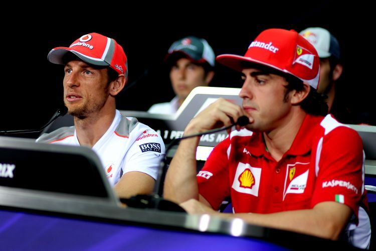 Das Duo Alonso/Button, abseits der Strecke