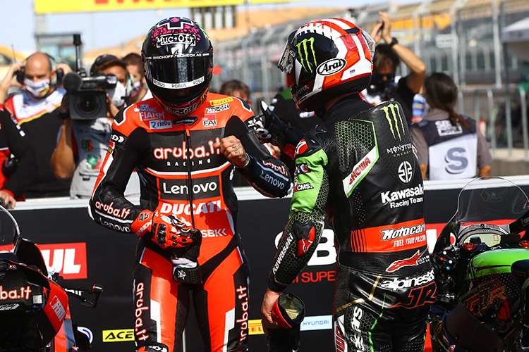 Scott Redding (li.) mit Jonathan Rea