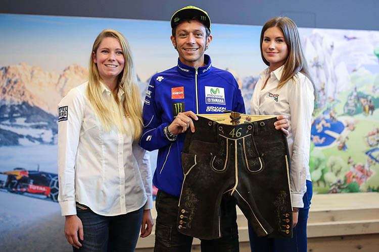 MotoGP-Star Valentino Rossi hat bereits die richtige Tracht für den Österreich-GP