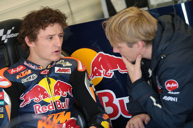 Jerez-Test: Red-Bull-KTM-Neuzugang Jack Miller mit Techniker Patrick Unger