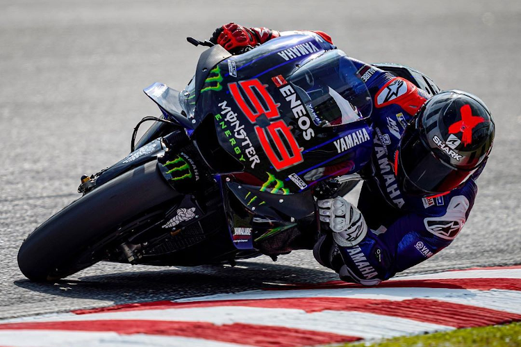 Jorge Lorenzo fühlte sich auf der Yamaha M1 am Dienstag sichtlich wohl