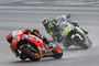 Marc Márquez im Rennen vor Crutchlow und Lorenzo