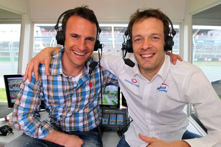 Die TV-Experten Alexander Wurz (rechts) und Ernst Hausleitner