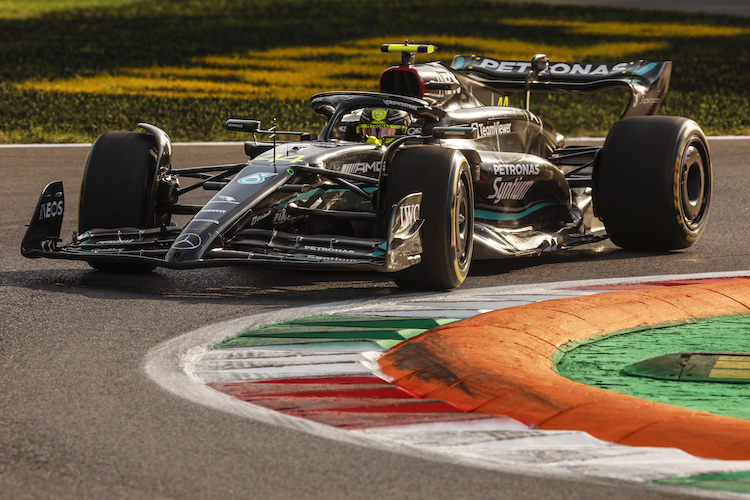 Lewis Hamilton hatte in Monza Glück, wie auch Ingenieur Andrew Shovlin betont