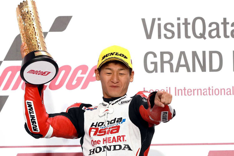 Kaito Toba gewann als erster Japaner einen Moto3-WM-Lauf