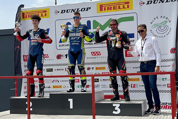 Podium Superstock 600: Baumgartner, Lambing, Gruber (vlnr.)