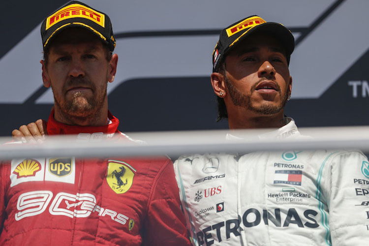 Lewis Hamilton und Sebastian Vettel