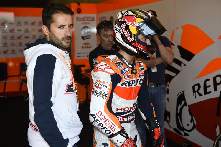 Dani Pedrosa mit Betreuer Raul Jara