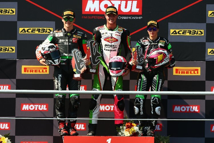 Das gesamte Podium in Portimao wurde von Kawasaki in Beschlag genommen