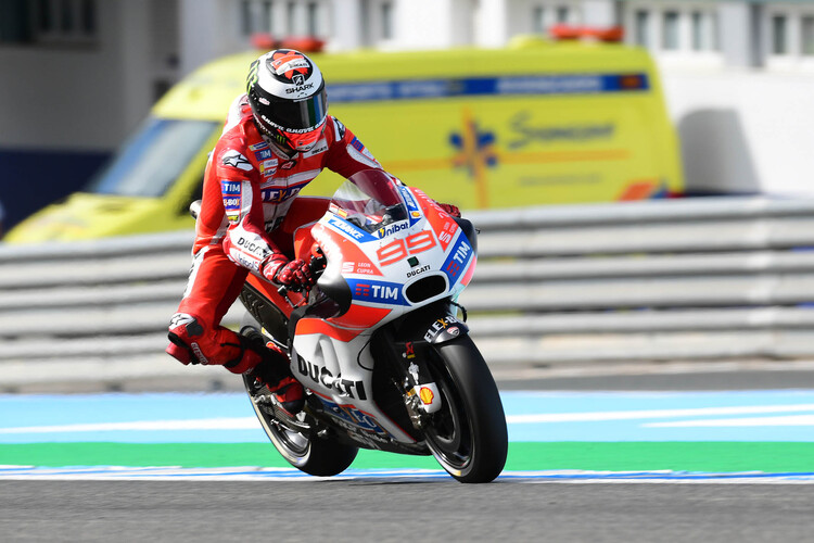 In Jerez stark: Ducati-Neuling Jorge Lorenzo