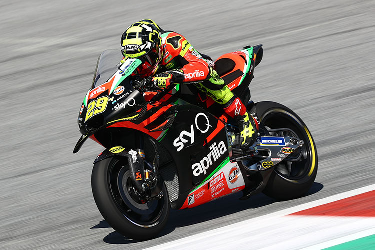 Andrea Iannone auf der Werks-Aprilia