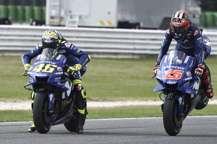 Für Rossi und Viñales ist die bisherige Saison ein Stop and Go