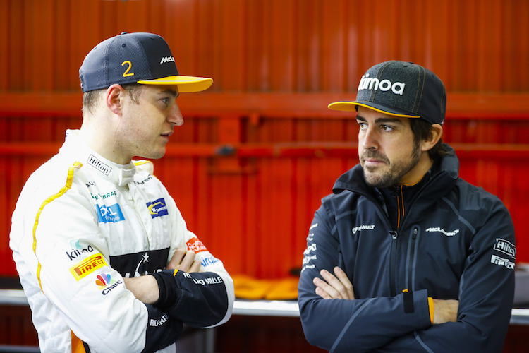 Die Sorgen finden kein Ende: Finstere Mienen bei Stoffel Vandoorne und Fernando Alonso