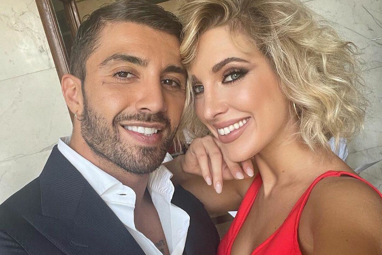 Andrea Iannone mit seiner Tanzpartnerin Lucrezia Lando