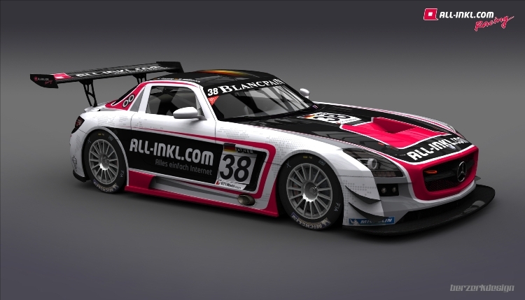 So könnte der FIA GT WM Mercedes SLS aussehen