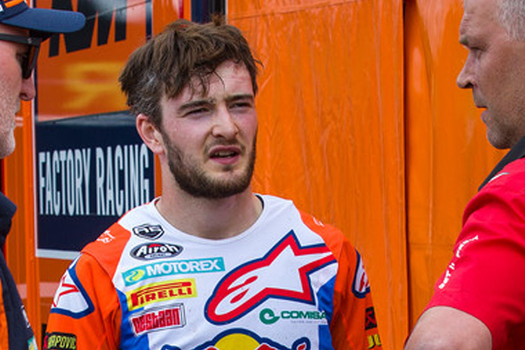 Jeffrey Herlings startet von der Pole-Position in die Wertungsläufe zum 16. Lauf der Motocross-WM im schwedischen Uddevalla