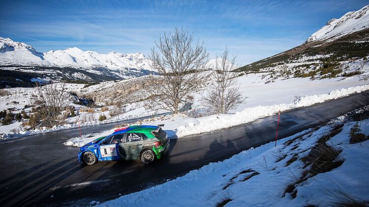 Olvier Burri bei der französischen Winter-Rallye du Dévoluoy 