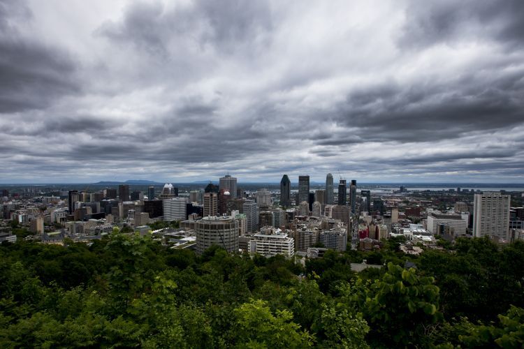 Die Skyline von Montreal