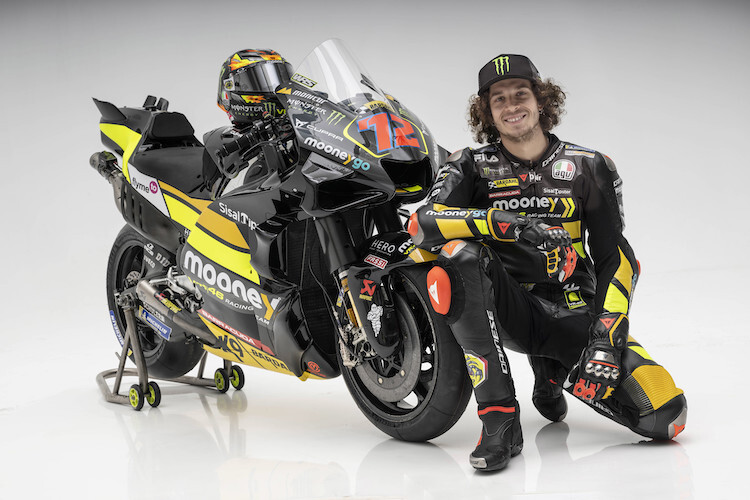 Marco Bezzecchi im neuen Mooney VR46 Ducati-Gewand