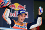 Dani Pedosa auf dem Podest in Jerez