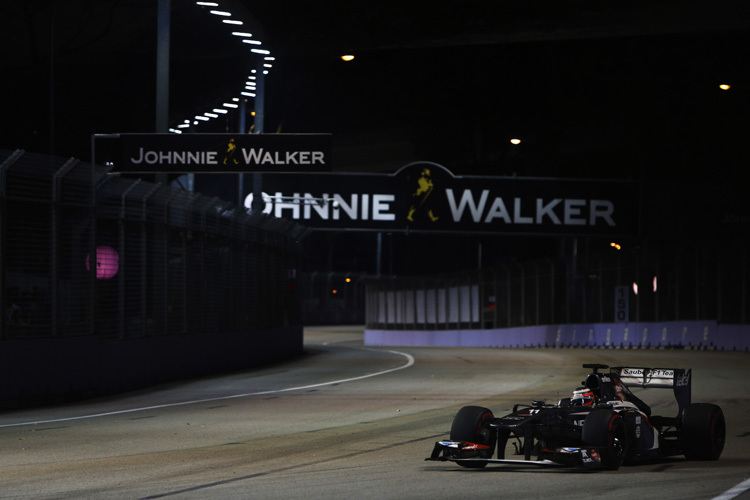 Nico Hülkenberg auf dem Marina Bay Circuit