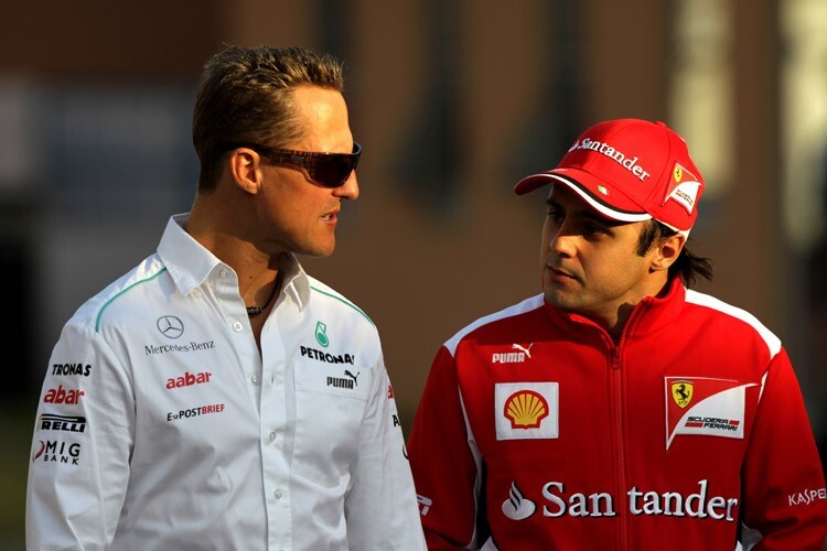 Felipe Massa und Michael Schumacher