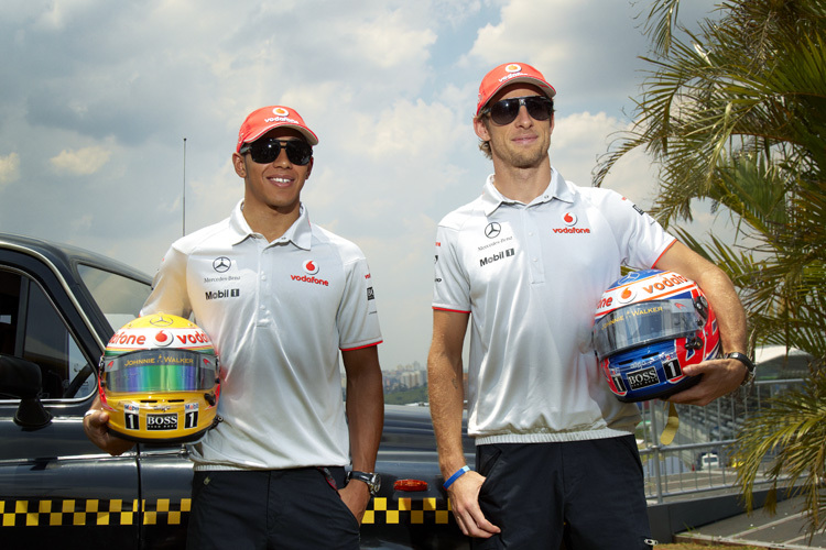Hamilton und Button puschen neuen McLaren